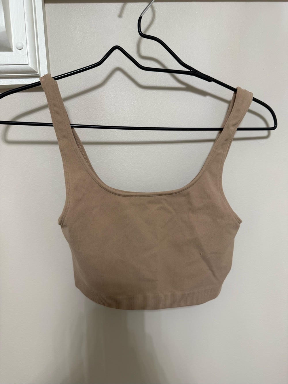 By Together Beige Crop Tank Top